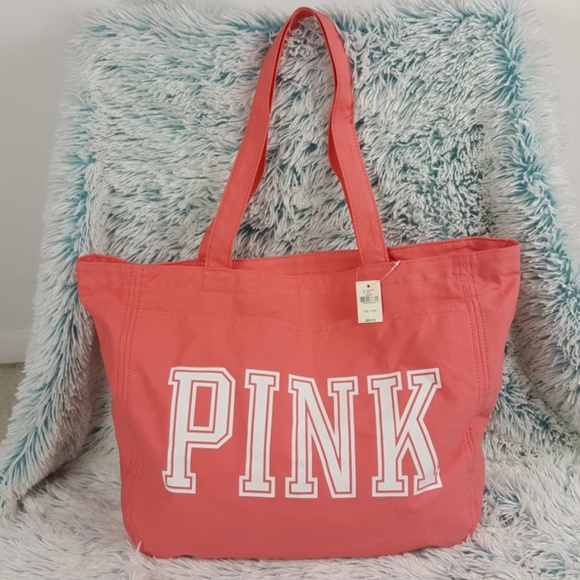 PINK Victoria's Secret Handbags - Victorias Secret PINK Zipper Tote Bag Purse